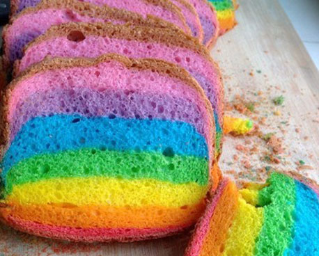 彩虹面包制作配方及流程
